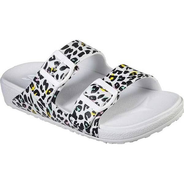 Shop Skechers Women S Cali Gear Cali Breeze 2 0 Wild Sorbet Slide White Multi Overstock Us Women S 8 Wms 8 M Medium