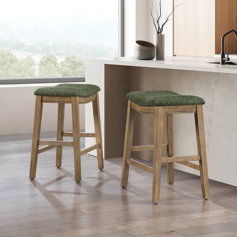 24" Saddle Stool (Set of 2)