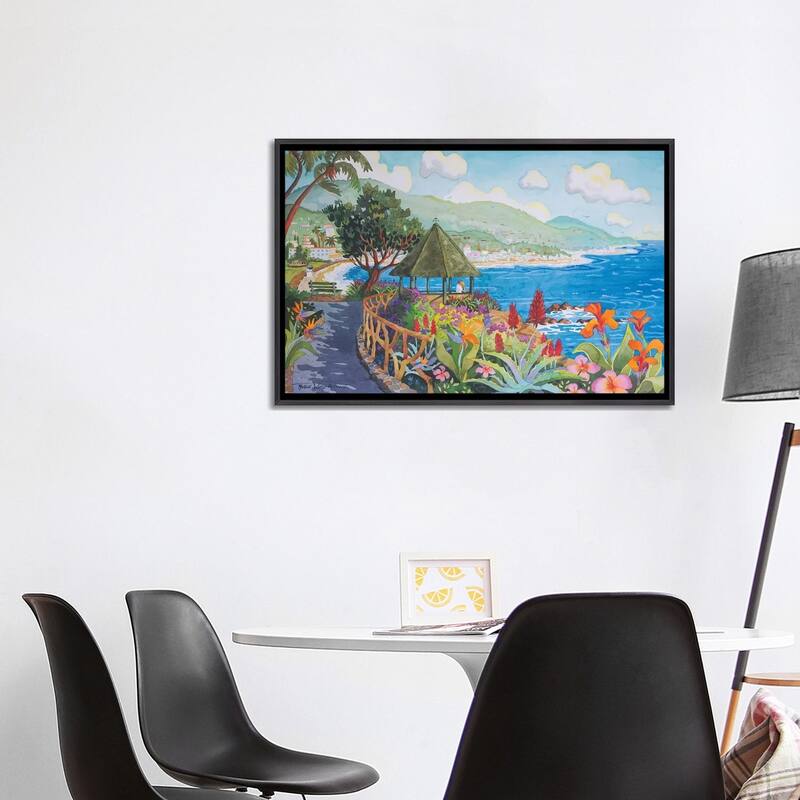 iCanvas "Laguna Gazebo Couple" by Robin Wethe Altman Framed