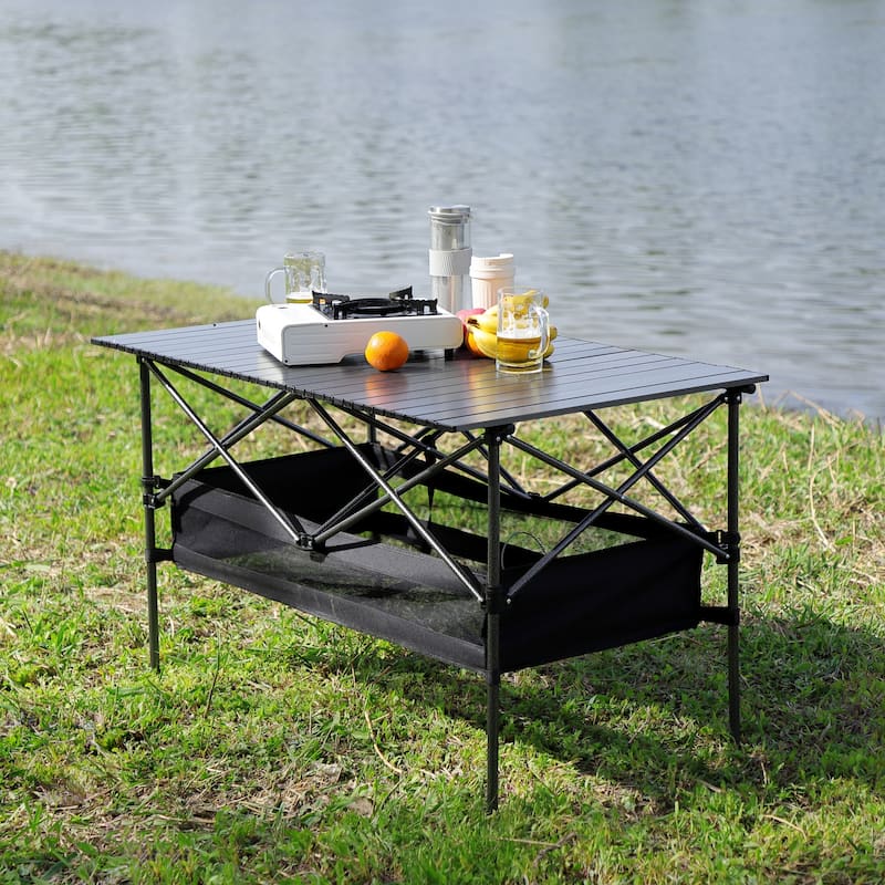 Set of 5, Folding Outdoor Table and Chair Set