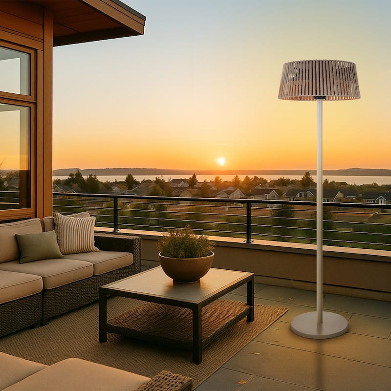 1500W Halogen Standalone Portable Indoor and Outdoor Patio Heater