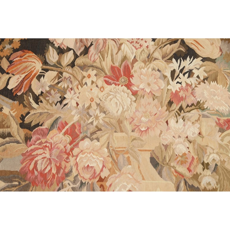Flat-weave Pictorial Tapestries French Oriental Area Rug Wool Carpet - 3'0" x 5'2"