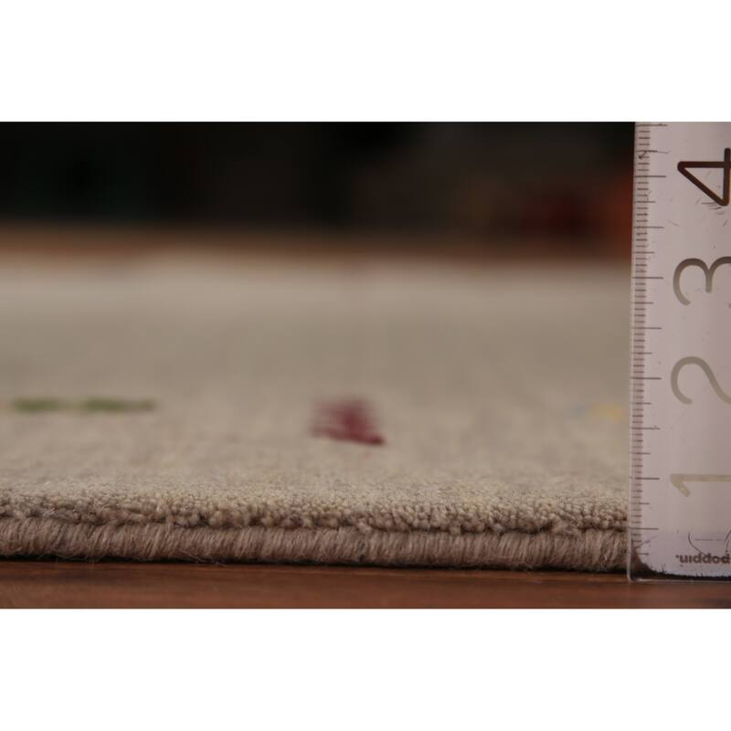 Gabbeh Oriental Area Rug Handmade Multi-Color Wool Carpet - 4'9" x 6'6"