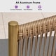 preview thumbnail 3 of 9, PURPLE LEAF 4-Piece Wicker Outdoor Patio Furniture Set Aluminum Rattan Sofa