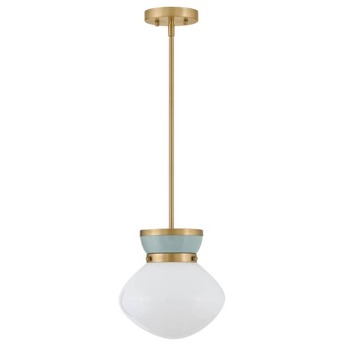 Lark 83607 Lucy 10" Wide Mini Pendant with Cased Opal Glass