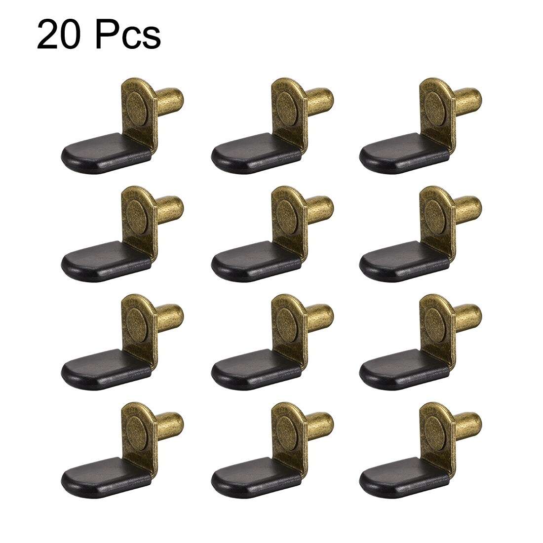 Bronze Shelf pins, Glass Supports Furniture Cabinet Closet Bookcase Shelf  Bracket-Style Pegs 24 Pack. 