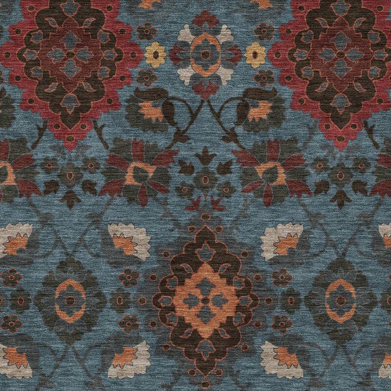 HomeRoots Oriental Traditional Rectangle Outdoor Rug