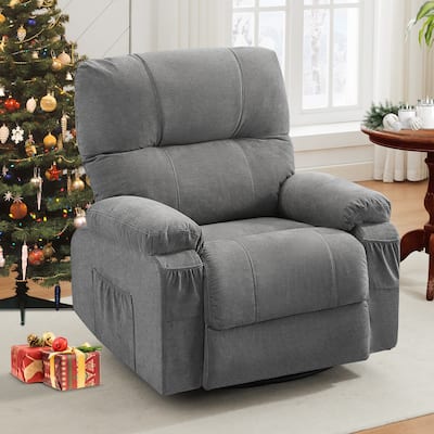 Recliner chair,360 degree rotating swing single sofa chair, equipped with soft cushion and backrest, comfortable armchair