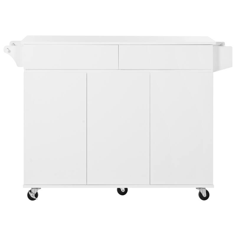 MDF Kitchen Cart with Towel Rack and Spice Rack and Drawer