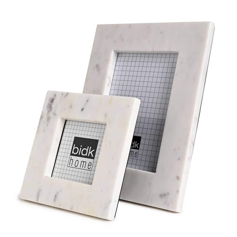 Marble Frame White 3.5 X 3.5 - WHITE