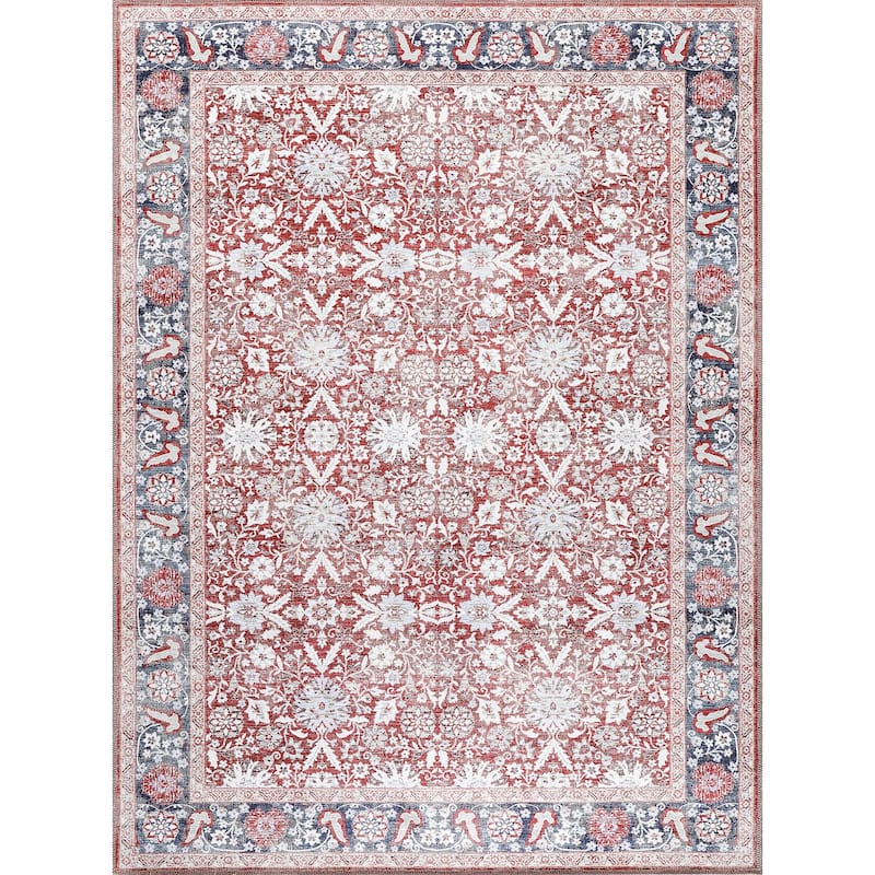 Vintage Traditional Machine Washable Non Slip Area Rugs for Living Room Bedroom Kitchen