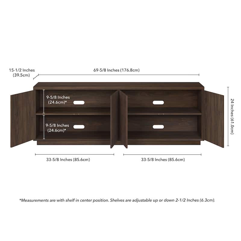Hanson Rectangular TV Stand for TV's up to 75"