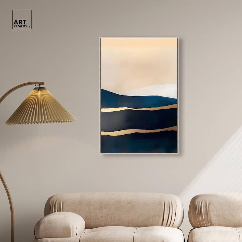 Golden Seam II Canvas by Art Remedy