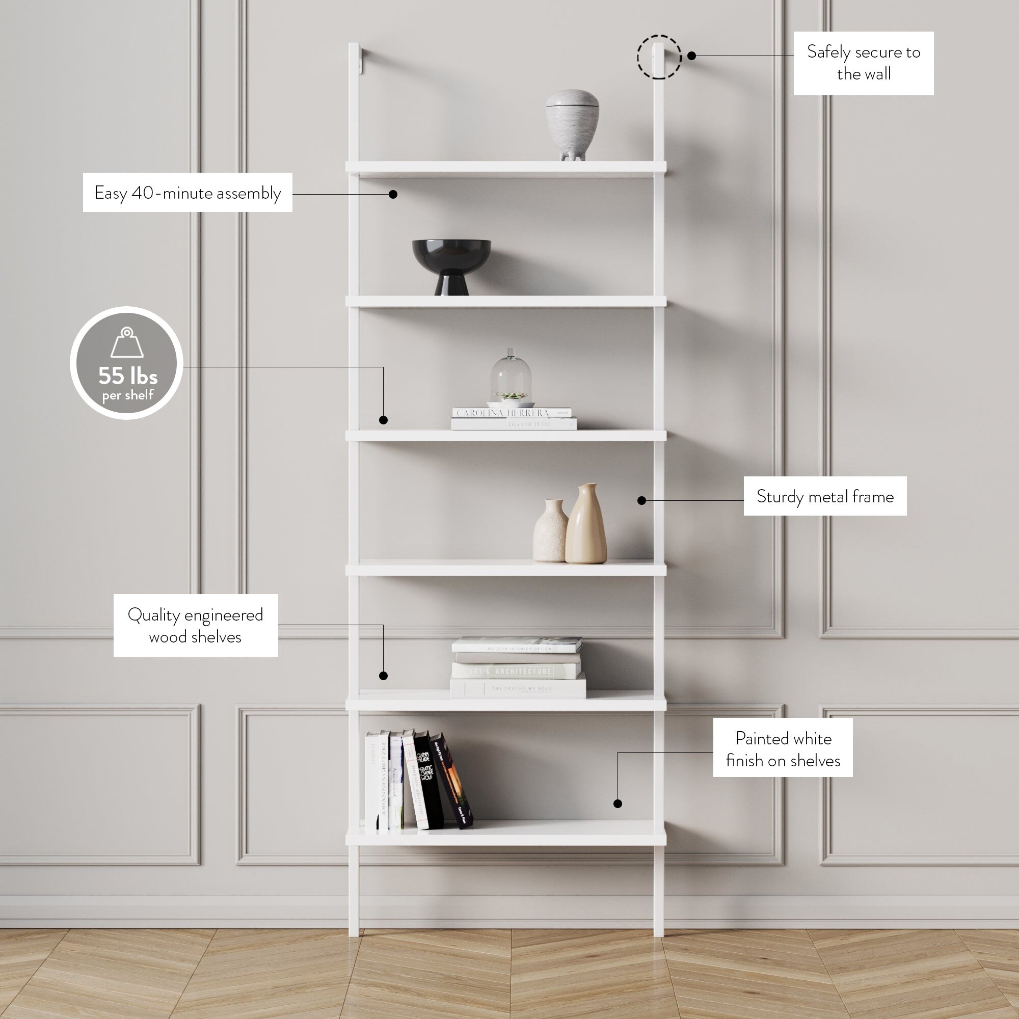 Nathan james theo 6 cheap shelf