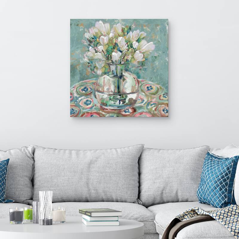 Barcelona Blues by Studio Arts Canvas Art Print