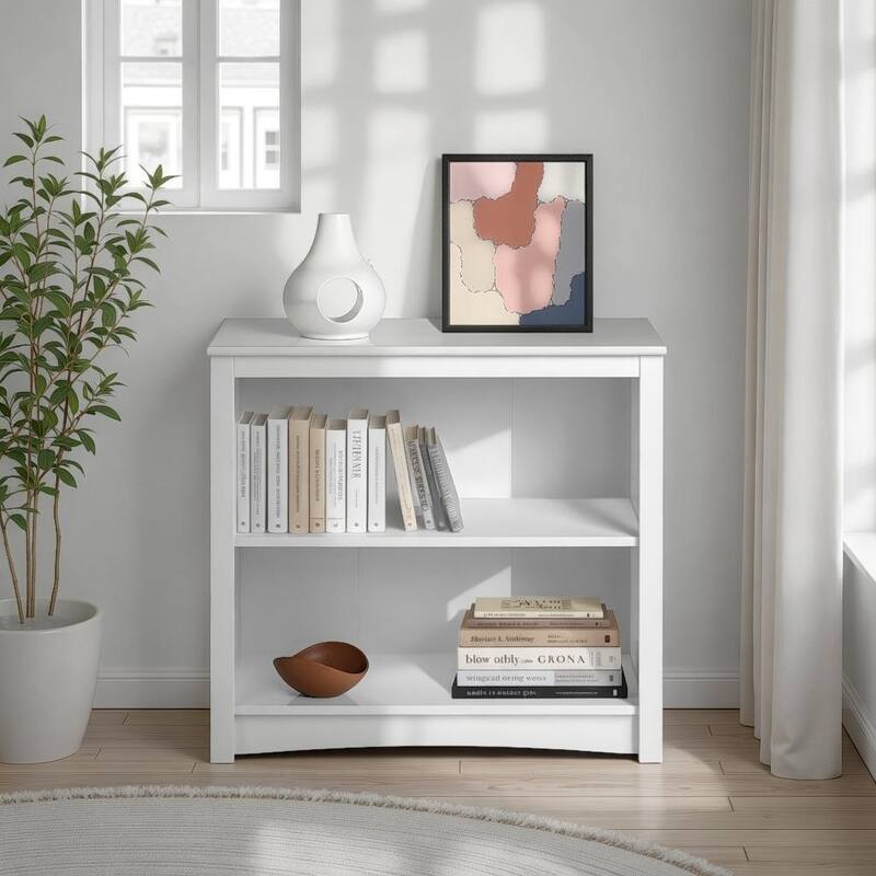 2-shelf Bookcase - 31.5" W x 29" H x 13" D