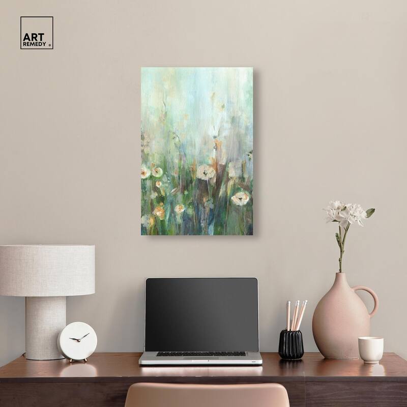 Harmony Green II Canvas by Art Remedy, Gallery Wrapped