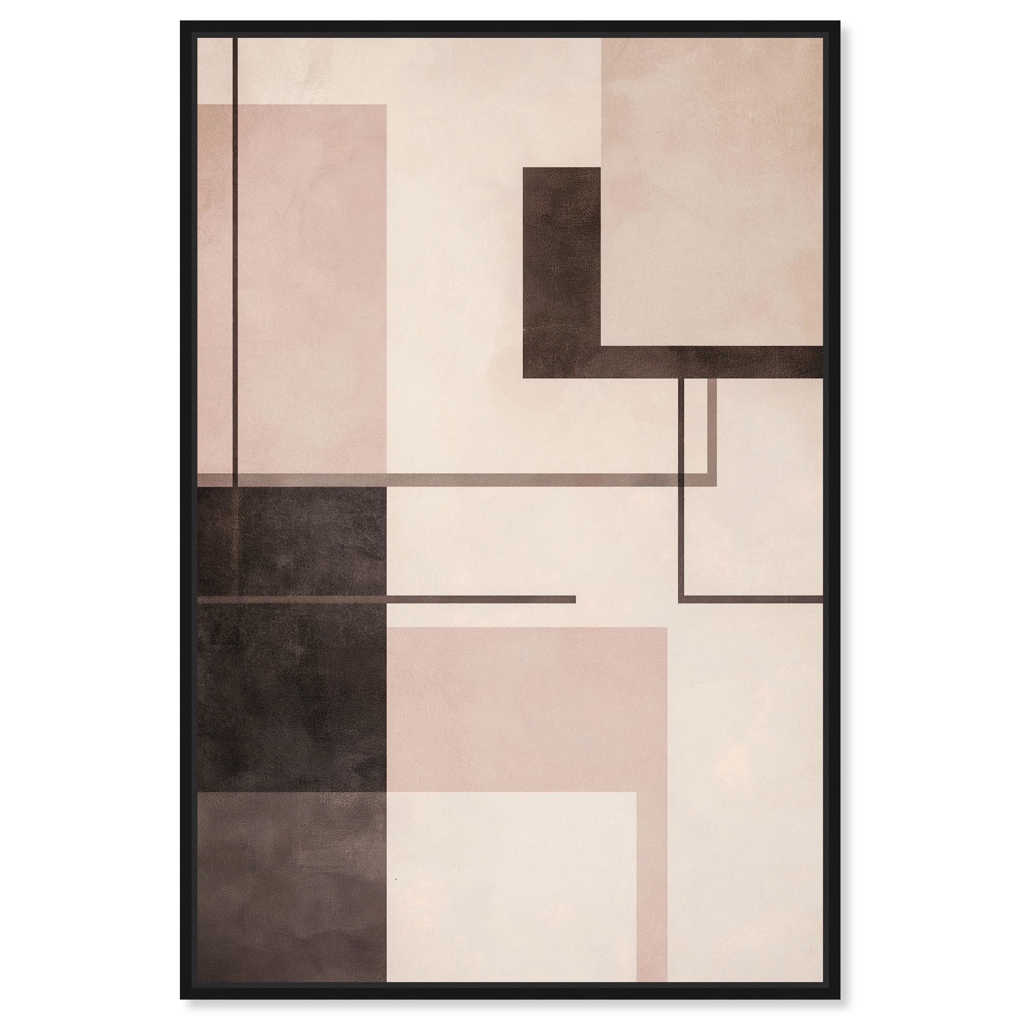 Beauty of a Clean Line Modern Decor Framed Canvas Print by Art Remedy