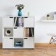 preview thumbnail 11 of 9, 9-cube Oak Organizer with 5 Enclosed Doors and 4 Shelves