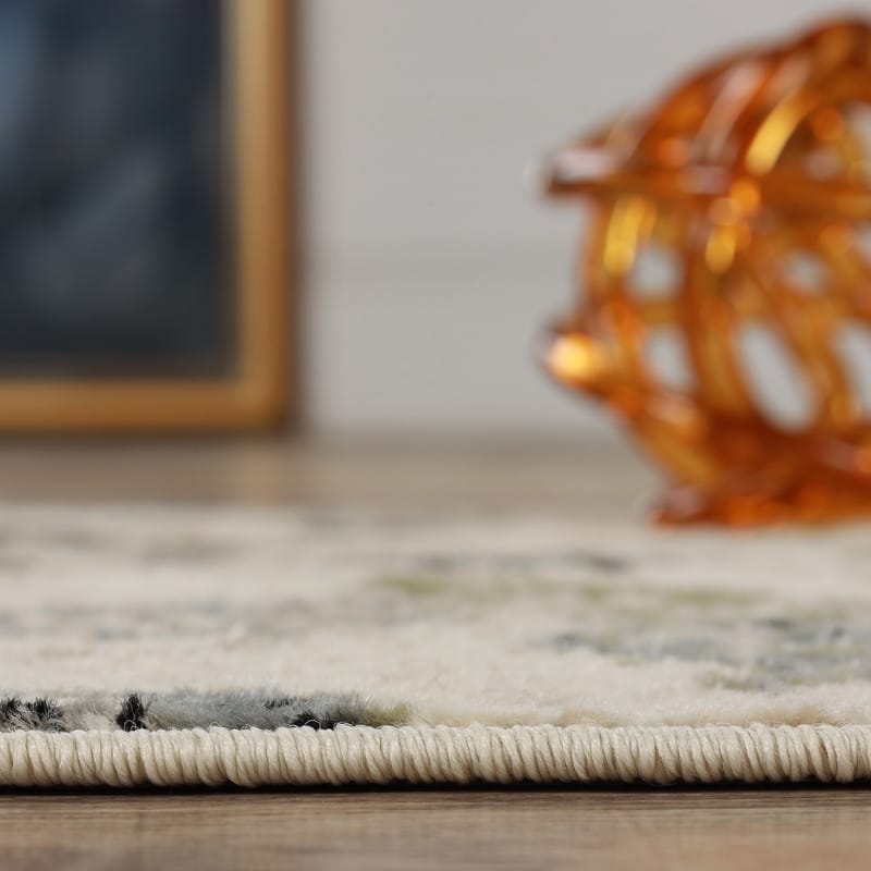 Superior Jacobean Modern Farmhouse Floral Indoor Runner or Area Rug