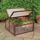 preview thumbnail 4 of 7, Double Box Garden Wooden Greenhouse - 35.5" x 31.5" x 23.0"(L x W x H)
