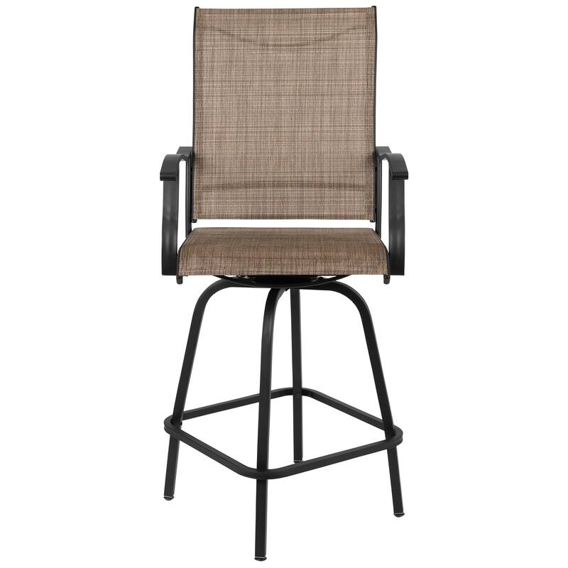 30" All-Weather Patio Swivel Outdoor Stools, Set of 2 - Garden Chair