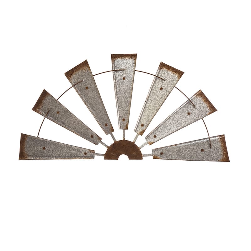 Glitzhome Farmhouse Rustic Wind Spinner Wall Decor