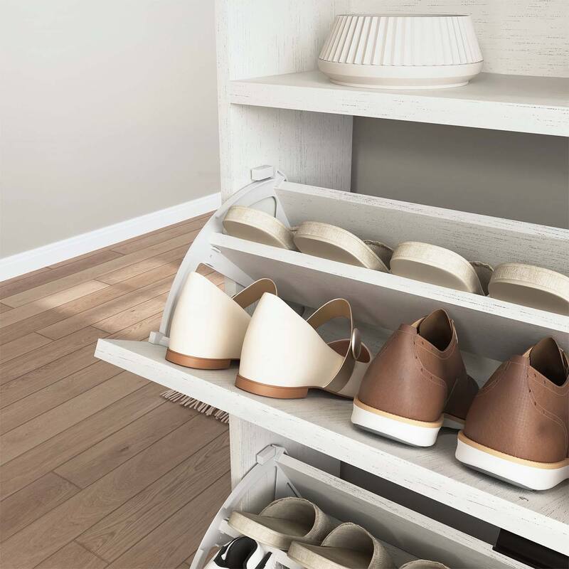 Modern Shoe Cabinet with Spacious Storage