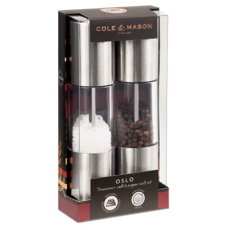 Cole & Mason Oslo GS 185mm / 7¼" - Silver - 2 Piece