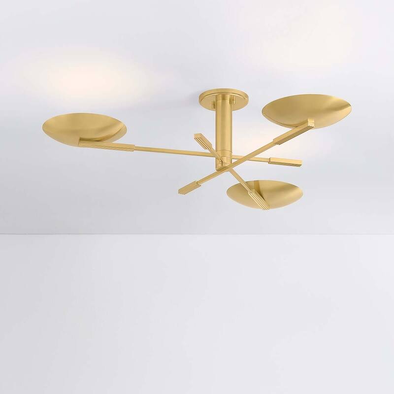 Hudson Valley Lighting 1503 Johnson 43" Wide LED Semi-Flush Ceiling