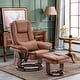 preview thumbnail 8 of 50, MCombo Set of 2 Swivel Recliner with Ottoman, Vibration Massage Lumbar Pillow