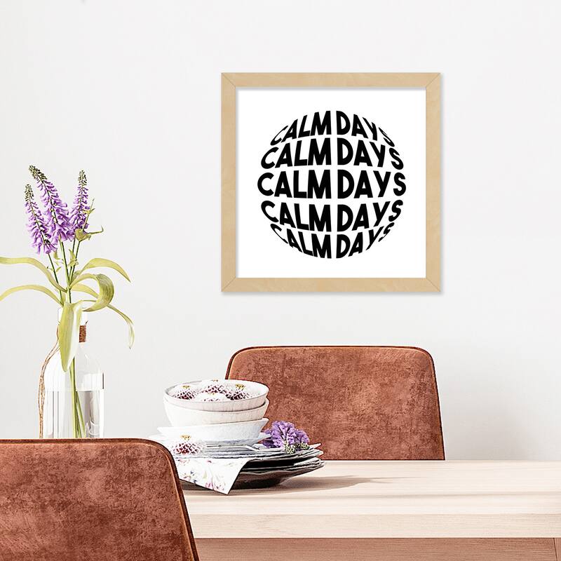 Nature Creative Dimensional Word Art Framed Wall Art Black and