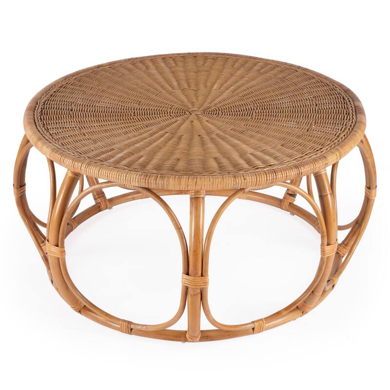 Savannah Woven Rattan Round Coffee Table