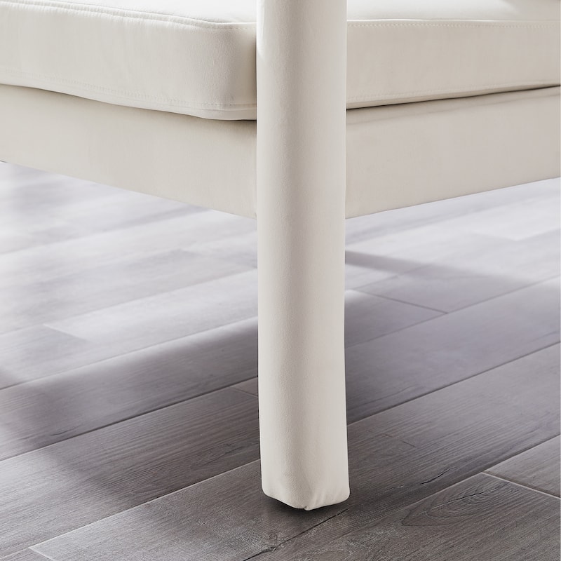 Art Leon Velvet Accent Armchair