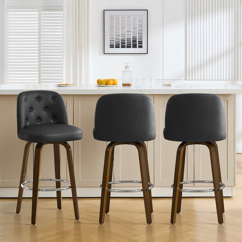26"/29" Swivel Bar Stools/ Counter Stool with Bentwood Legs