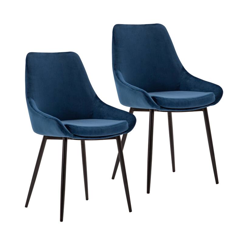 Carson Carrington Ido Velvet Dining Chairs (Set of 2)