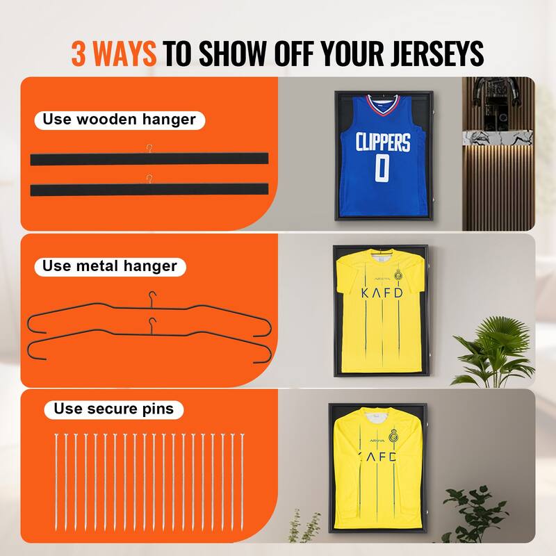 Sports Card Display Case Lockable Wall Cabinet for Football Basketball Hockey Trading Card