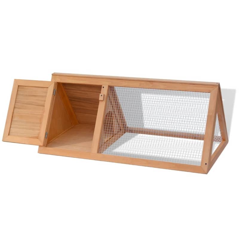 vidaXL Animal Rabbit Cage Wood - 38.6" x 19.7" x 16.1"