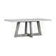 preview thumbnail 3 of 3, Carolina Chair & Table Largo Dining Table with Concrete Spray Top in Grey, 75x39.5x30 inches