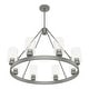 preview thumbnail 9 of 10, Hunter Hartland Wagon Wheel Chandelier - Dining Room, Kitchen, Entry - Modern Farmhouse, Industrial