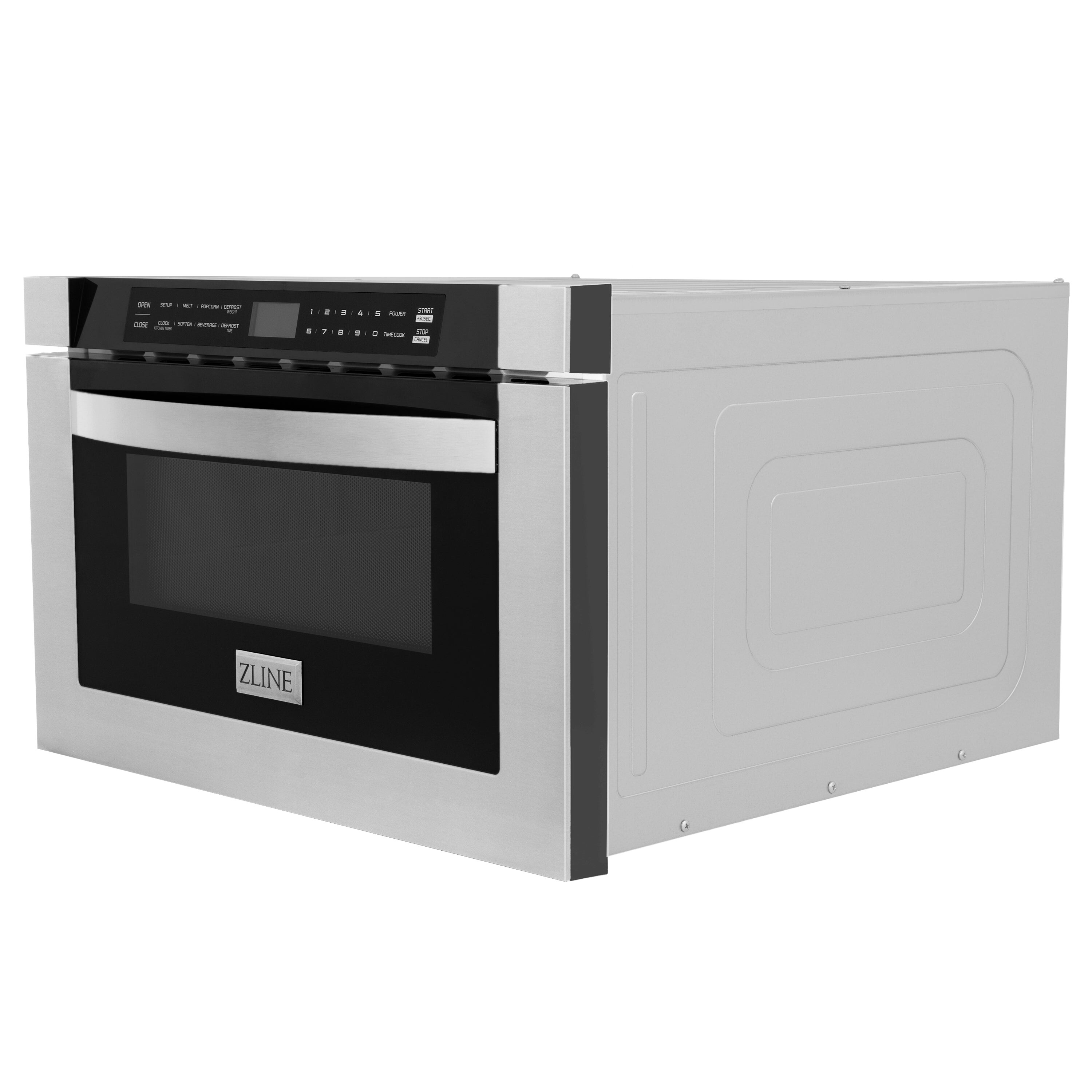 BUILT-IN 0.7 Cu. Ft. Deluxe Microwave Oven w/ Trim Kit - Stainless Steel