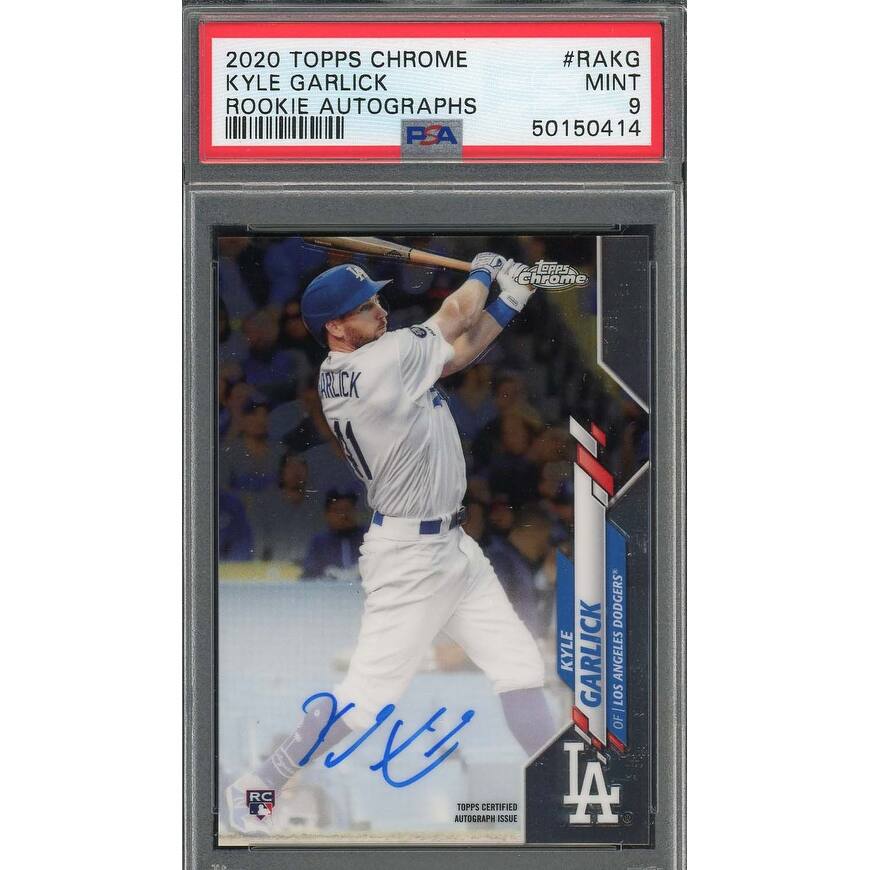 Kyle Garlick 2020 Topps Chrome Rookie Auto Baseball Card #RAKG PSA 9 - 8'6" x 11'6"
