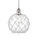 Option Brushed Satin Nickel / Clear Glass / White Rope