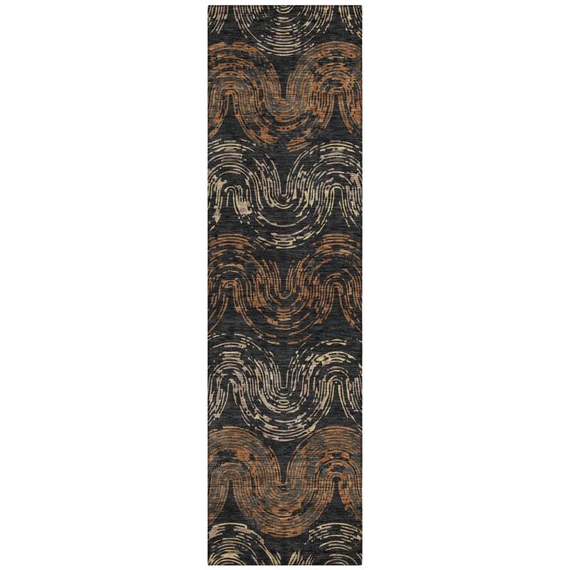 Machine Washable Indoor/ Outdoor Modern Ari Chantille Rug