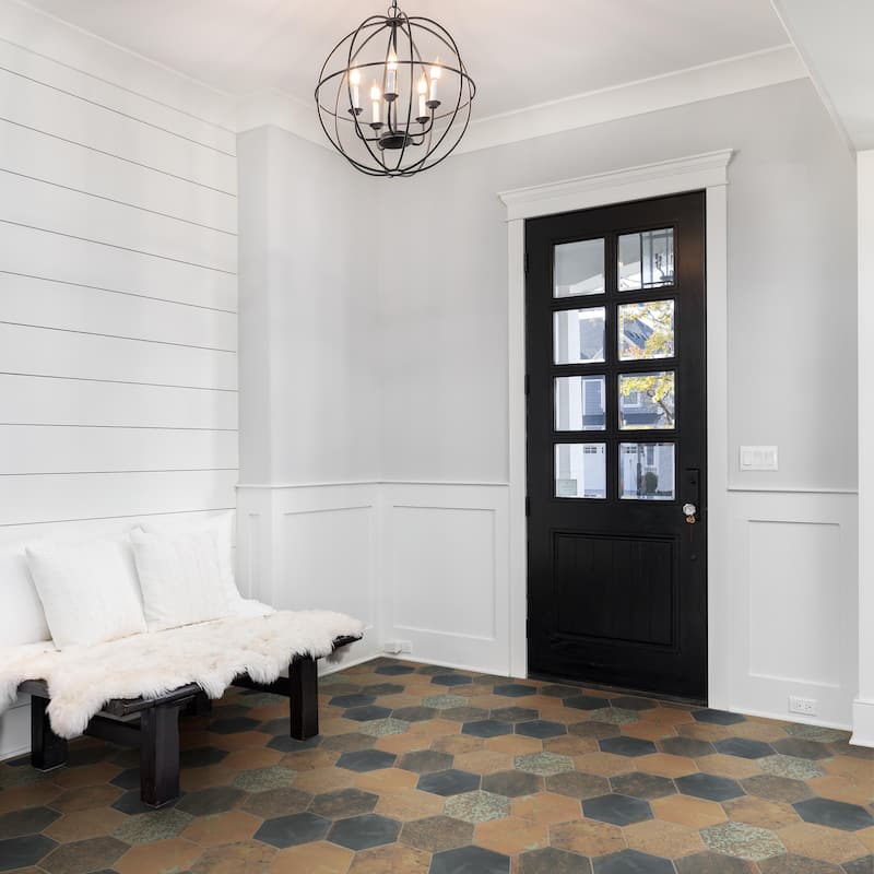 Merola Tile Maheno Hex Mix 8-5/8" x 9-7/8" Porcelain Floor and Wall Tile