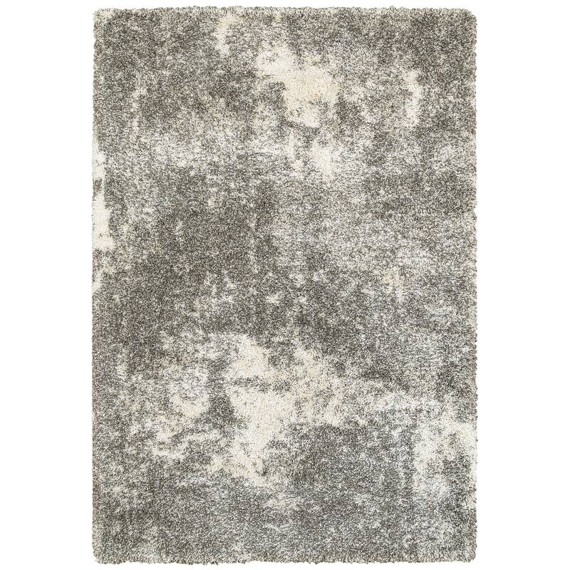 Style Haven Barton Granite Shag Rug - 5'3" x 7'6" - Grey/Cream - Runner/Rectangle