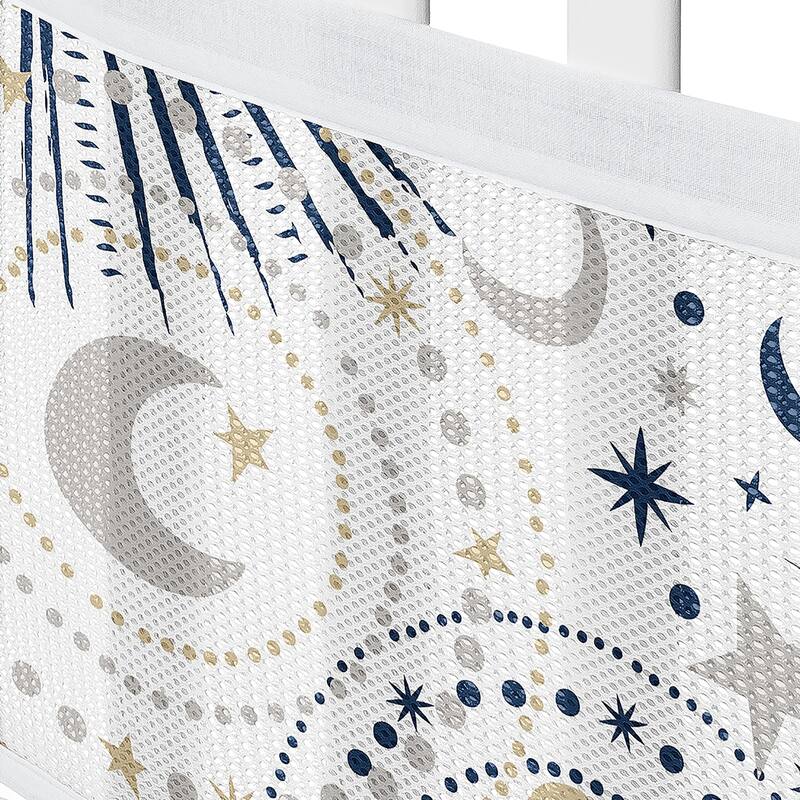 Sweet Jojo Designs + BreathableBaby Breathable Mesh Crib Liner Navy