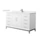 Option White / White Cultured Marble Top / Brushed Nickel