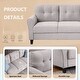 preview thumbnail 9 of 16, Modern Design Loveseat and 3-Seat Sofa, Living Room Sofa Set Linen Upholstered Couch Furniture for Home, Easy Assembly
