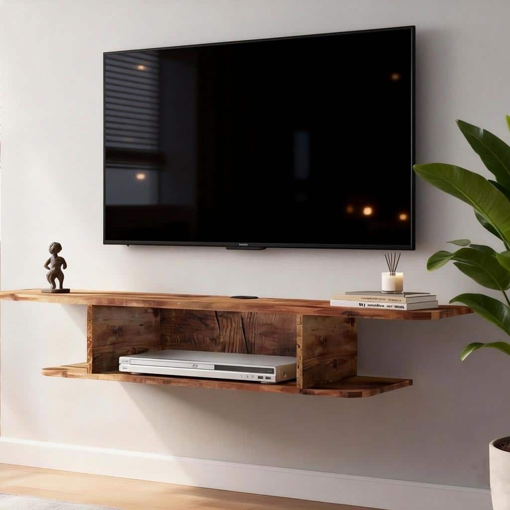 Floating Entertainment Shelf Under TV